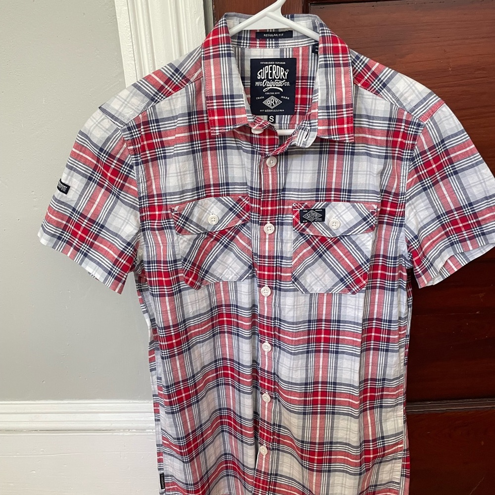 Mens Superdry Button down casual shirt Small S